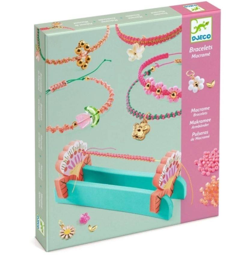 Djeco Schmuck basteln 8-14: Macrame Rosa