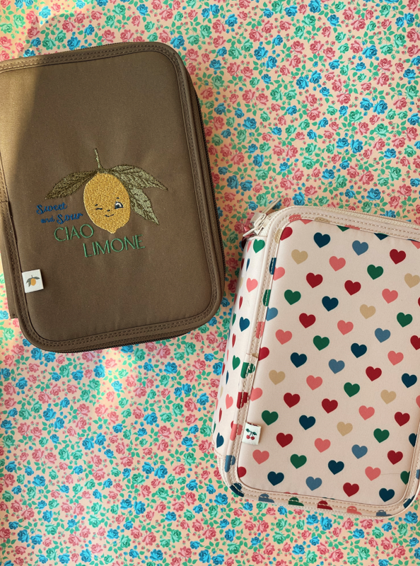 Konges Slojd "CLOVER MAXI PENCIL CASE ",  Federmappe, Lemon