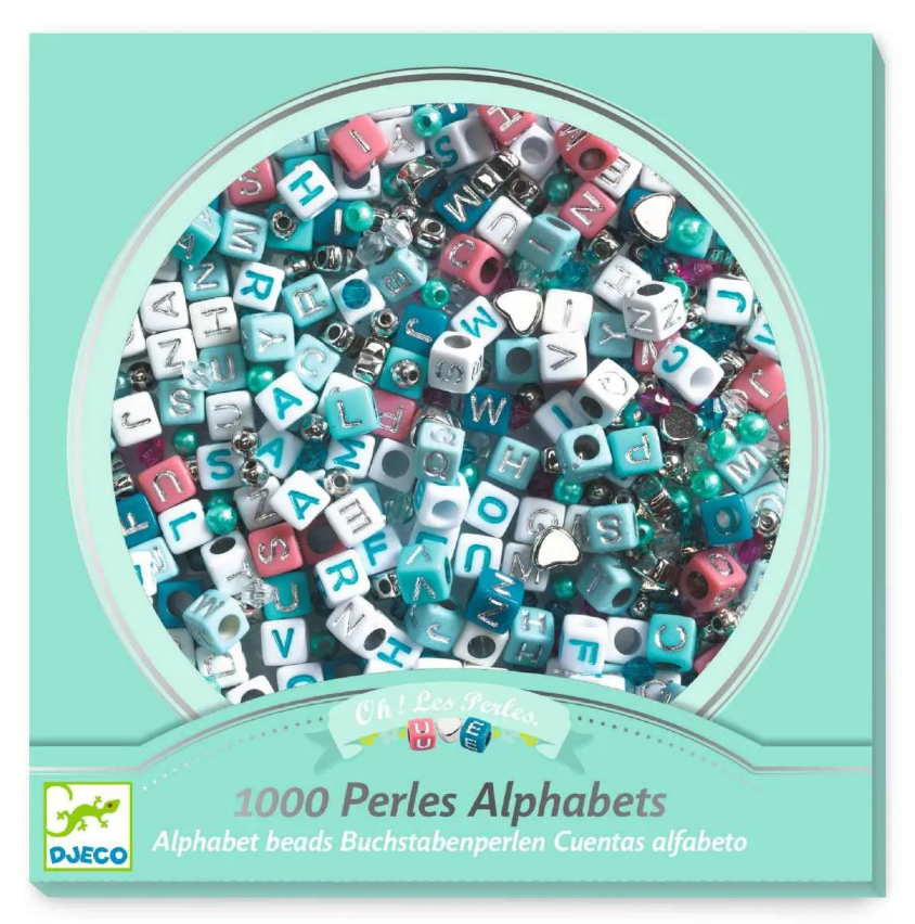Djeco Schmuck basteln: Buchstaben Silber