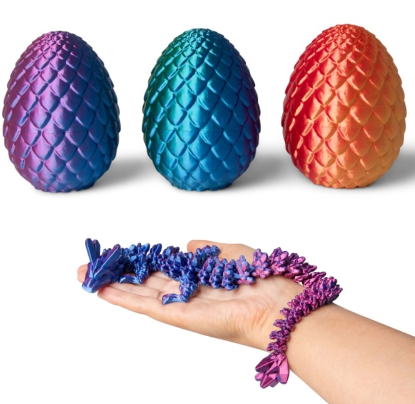 Giant Fidget Dragon Egg - 3D Printed Dragon Egg, 33 cm