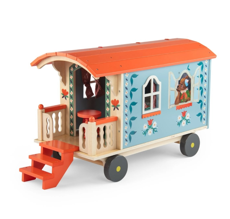 Moulin Roty "Les Minouchkas" Wohnwagen