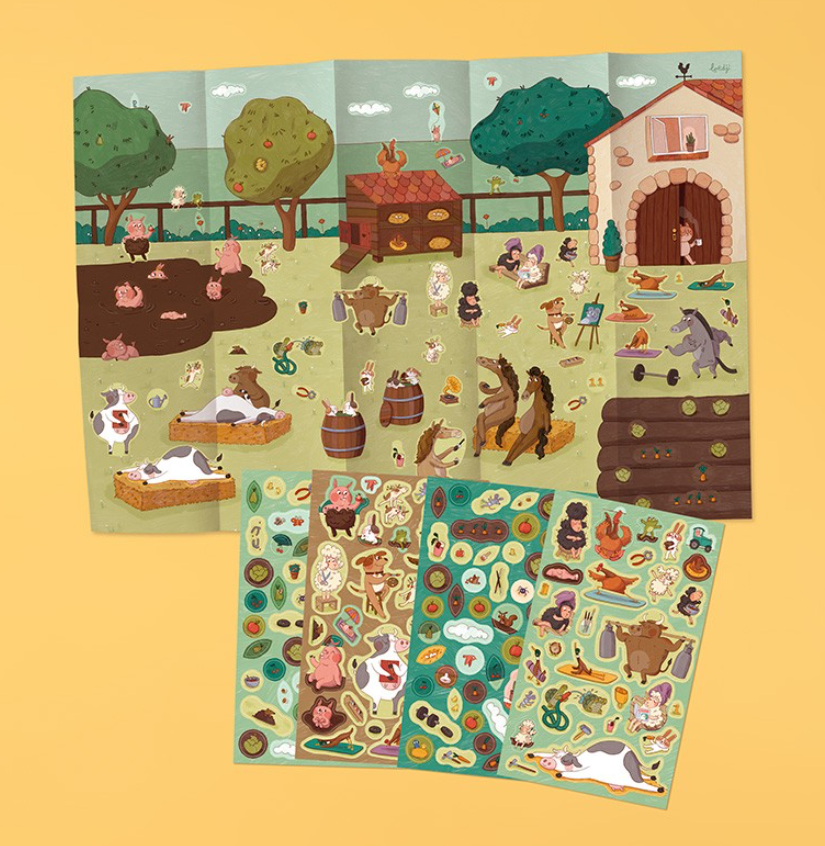 Londji FARMTASTIC WORLD Poster&Stickers
