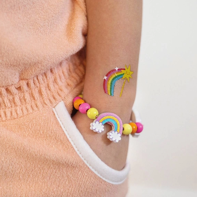 Schmuck basteln Kids - Armband Regenbogen