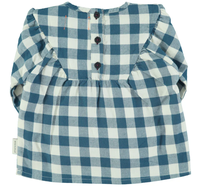 Piupiuchick Bluse , "Blue&White Checkered"