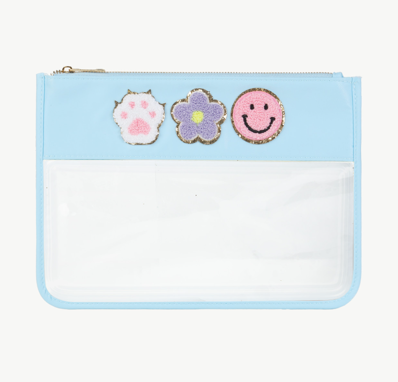 Kosmetiktasche Durchstichtig, Blau