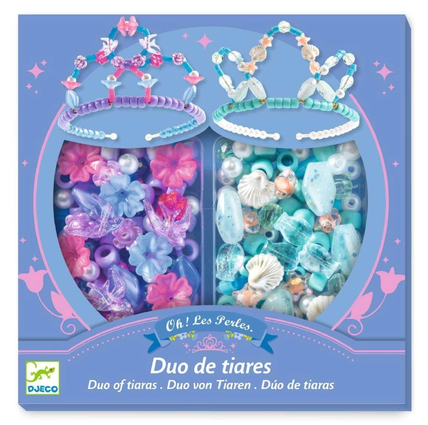 Djeco Schmuck basteln: Tiaras Blau