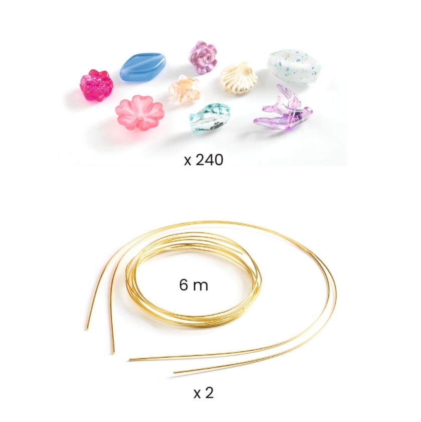 Djeco Schmuck basteln: Tiaras Blau