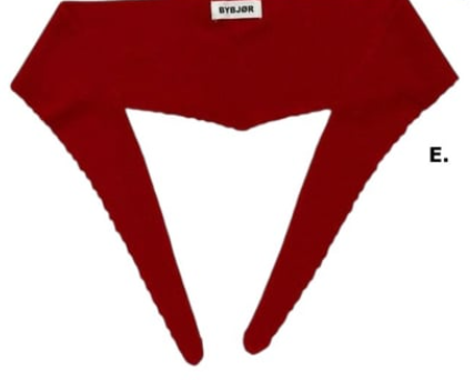 BYBJOR Schal, "Mini Wool Scarf", E, Rot