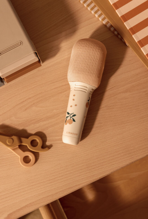 Mikrofon mit Lautsprecher, Mini Karaoke - "Beinta Karaoke Microphone", Peach/Sea Shell