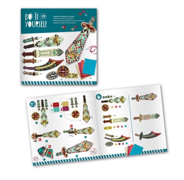 Djeco DIY Mosaik - Piratenschwerter