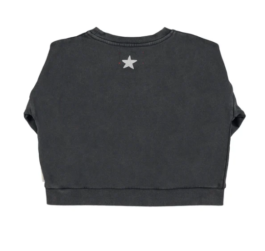Piupiuchick Sweatshirt , Faded Black "Jimi Hendrix"