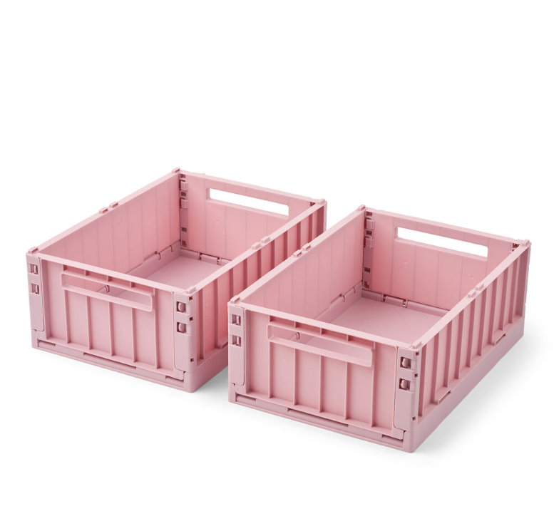 Klappkiste "Weston"2-er Set, Small, Rose Blush