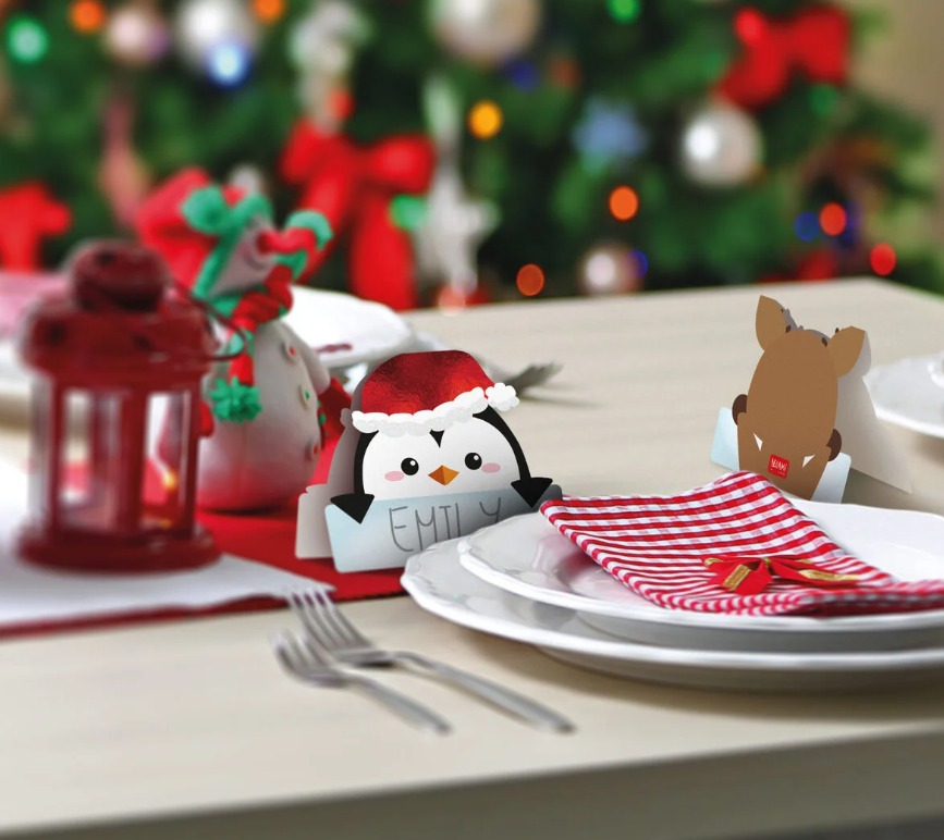 Set mit 12 weihnachtlichen Tischkärtchen