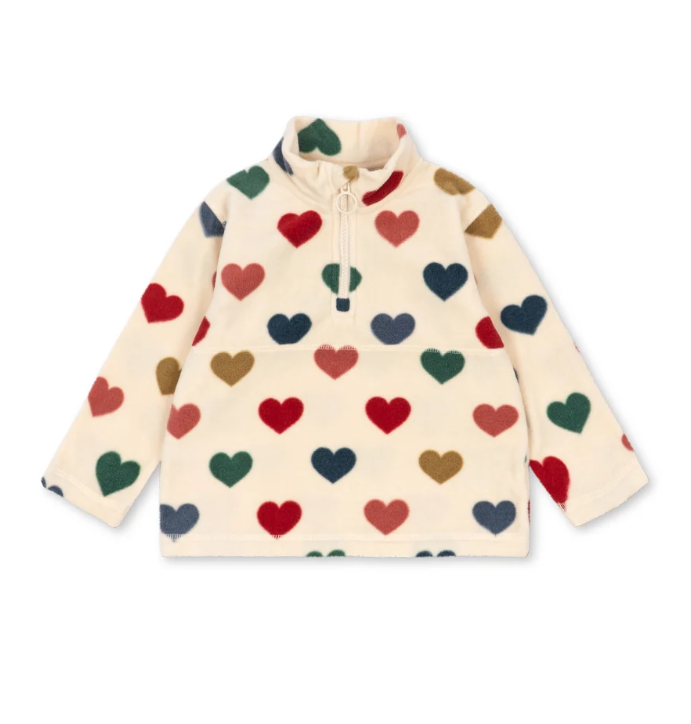 Konges Slojd Fleece Sweatshirt, "Tavi", Bon Coeur Colore