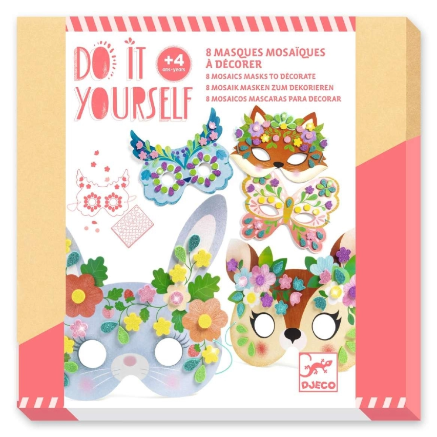 Djeco DIY:  8 Masken Tiere