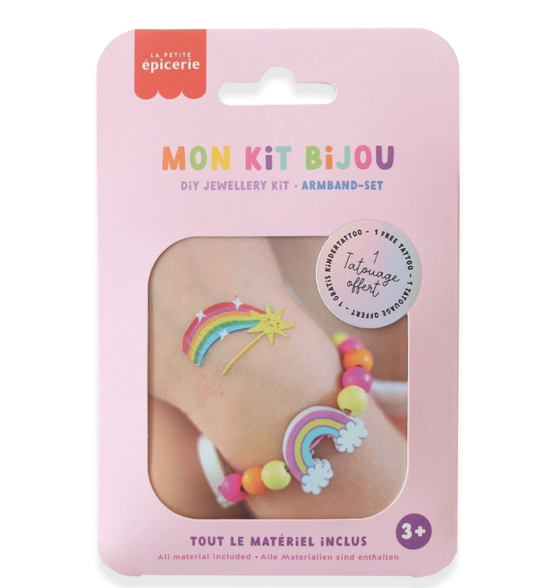 Schmuck basteln Kids - Armband Regenbogen