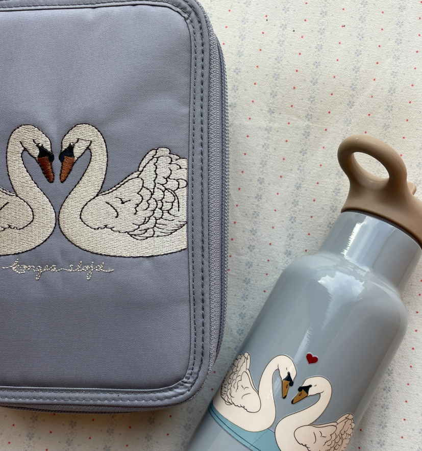 Konges Slojd "CLOVER MAXI PENCIL CASE ",  Federmappe mit Füllung, Sleet