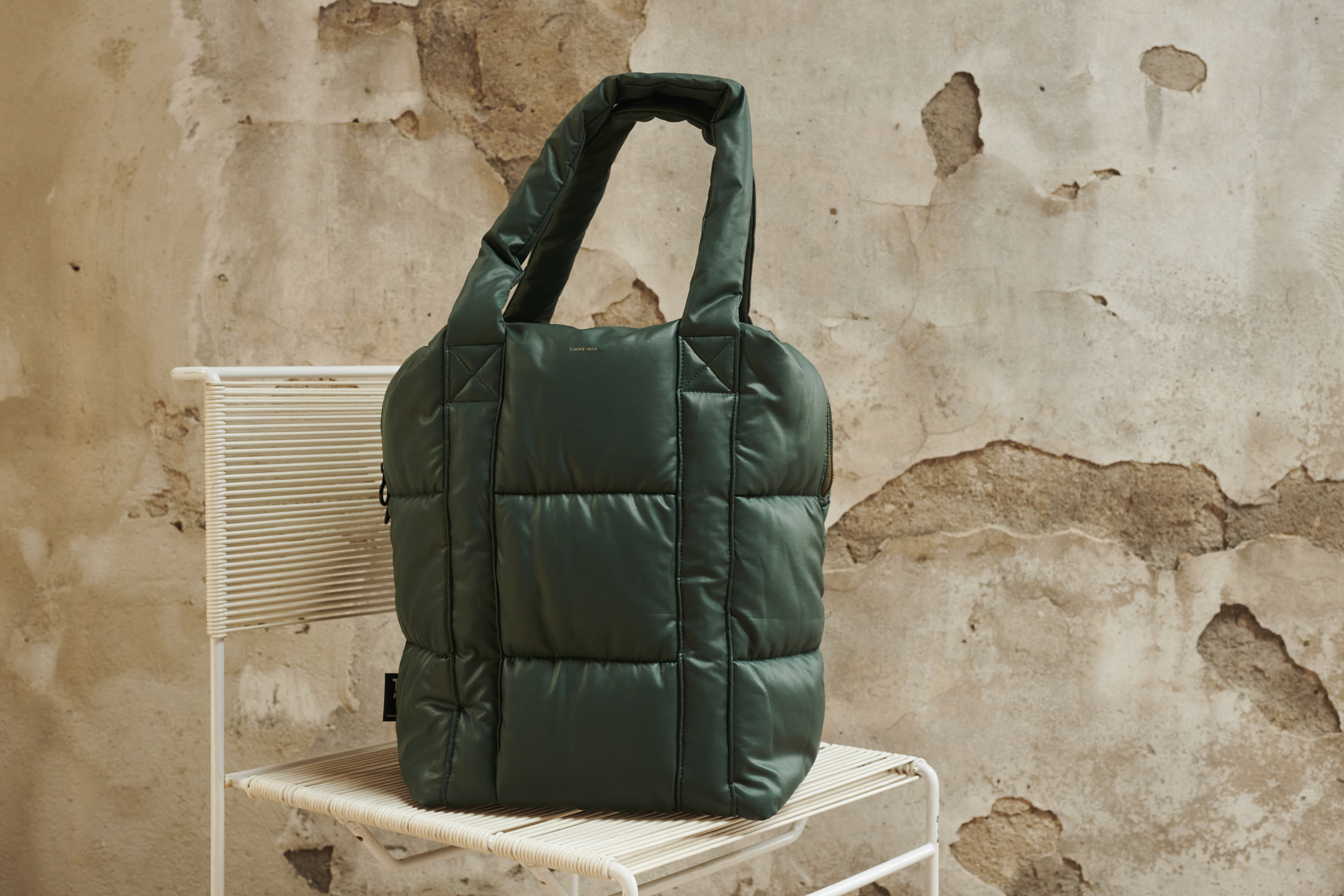 Puffy shoulder bag "Clode", Jungle Green