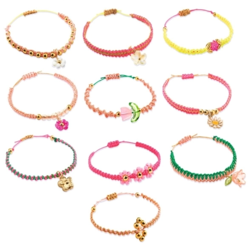 Djeco Schmuck basteln 8-14: Macrame Rosa