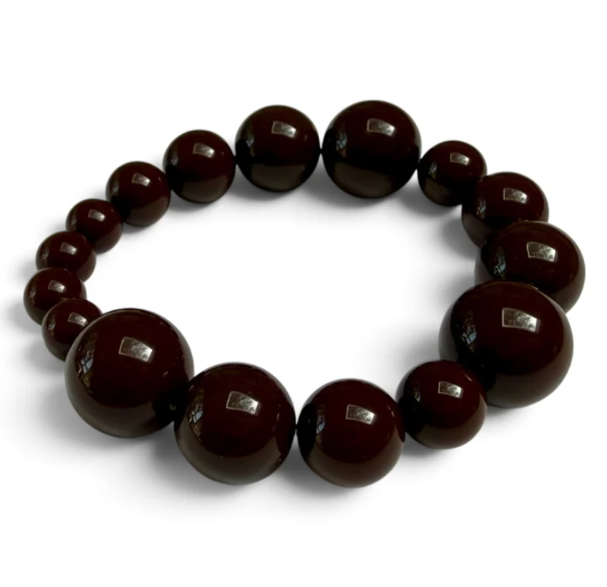 BYBJOR Armband "Cosmic Planet", Dark Brown