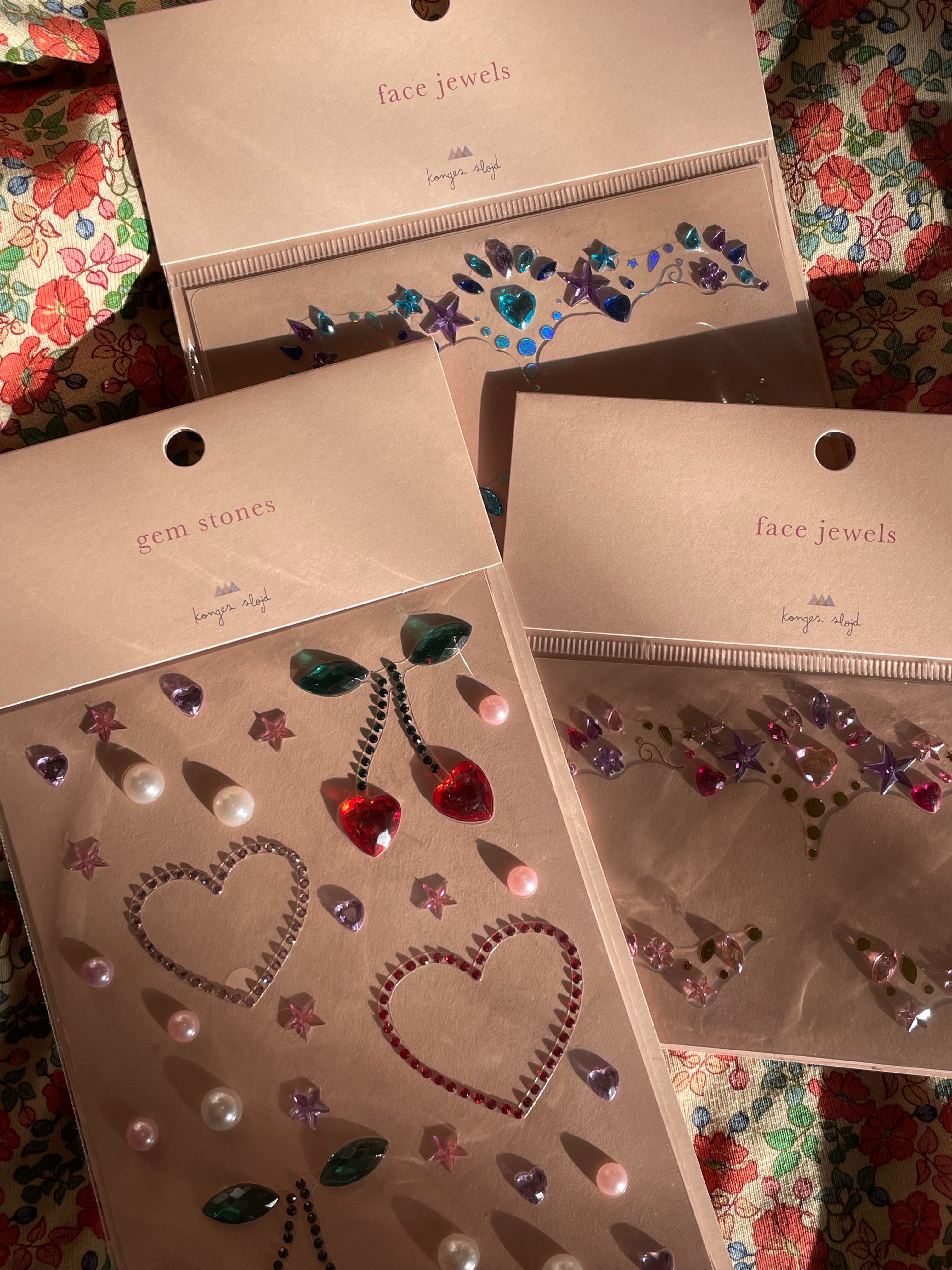 Konges Slojd Glitzersteine, "Gem Stones" - multi mix