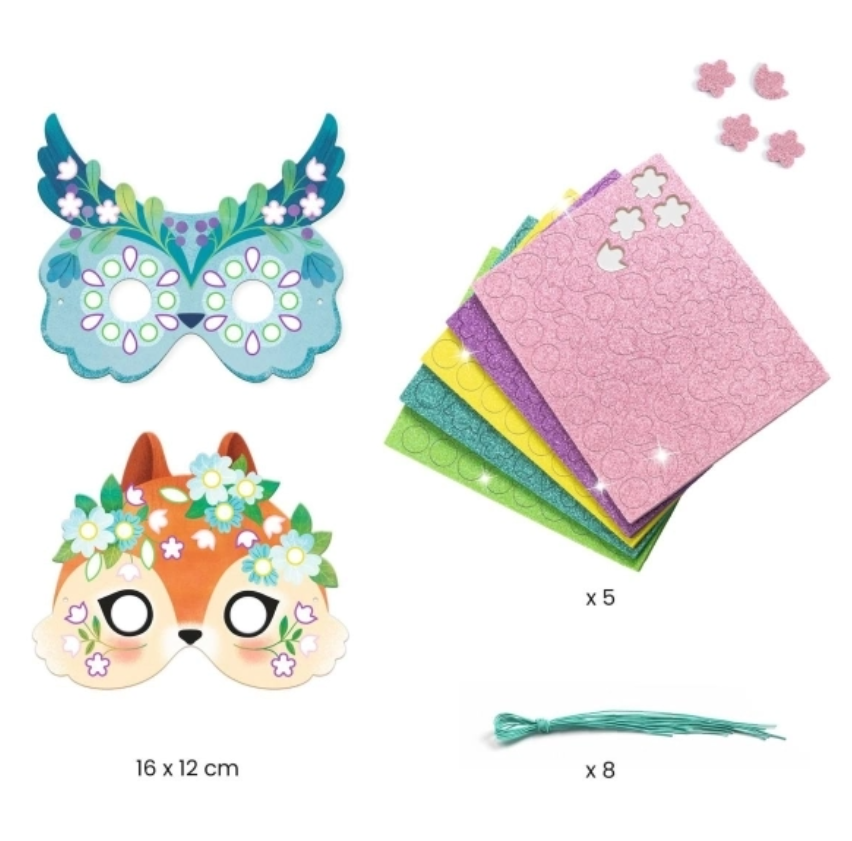 Djeco DIY:  8 Masken Tiere