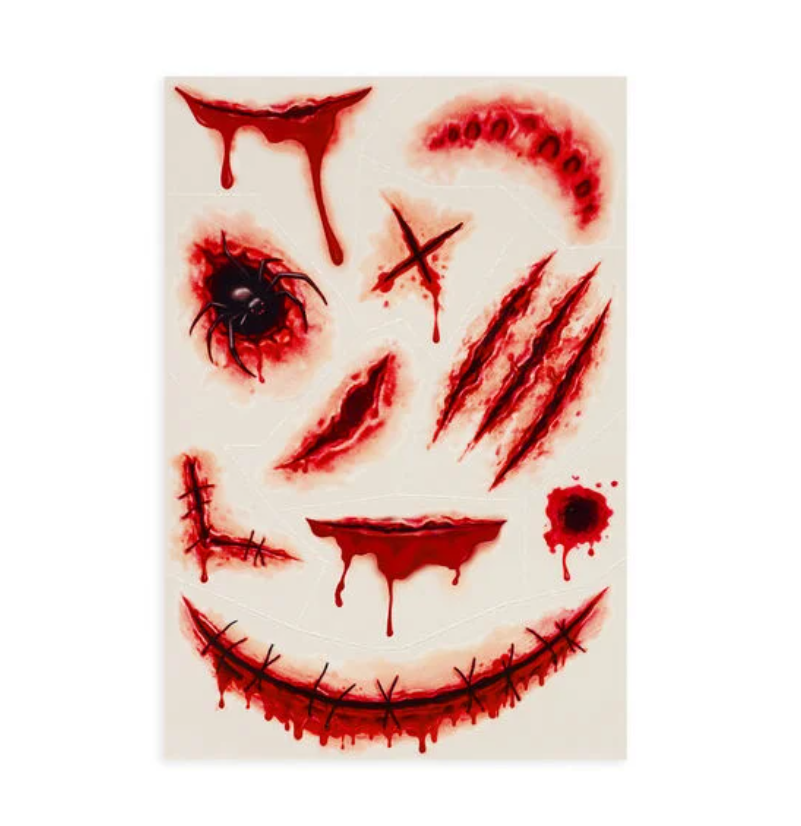 Legami Abziehtattoos für Gesicht und Körper - Halloween - Tattoos