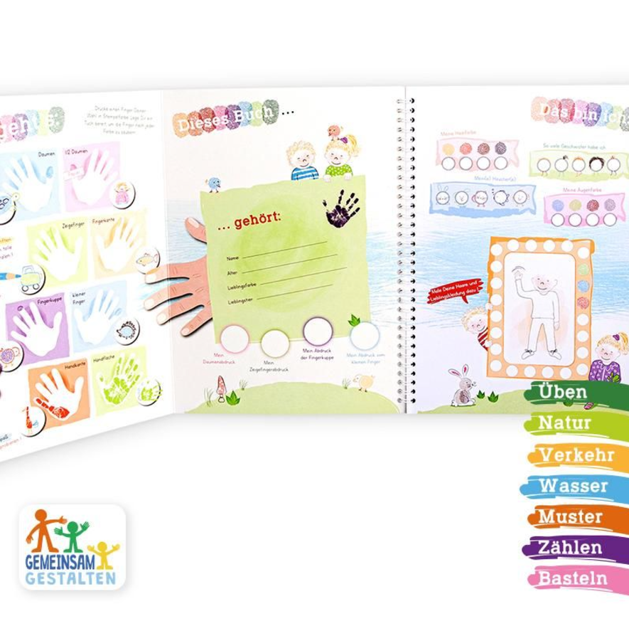 Fingerstempel Kreativ-Malbuch