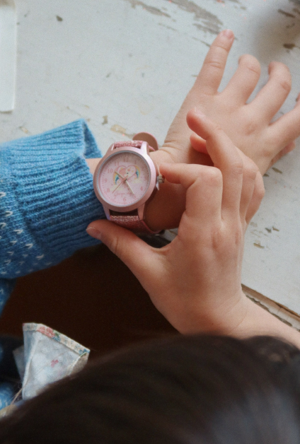 Konges Slojd Kinder Glitter Armbanduhr "Horn Stars"