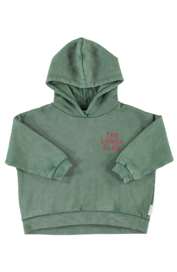 Piupiuchick Hoodie, hoodie | green w/ apple print