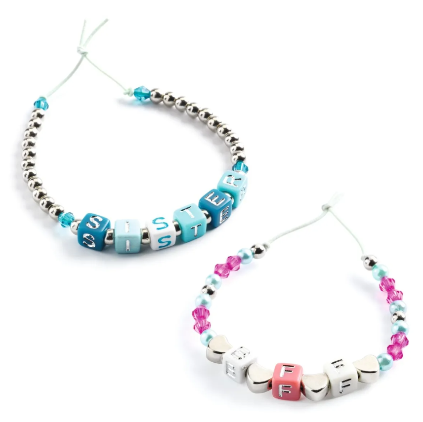 Djeco Schmuck basteln: Buchstaben Silber