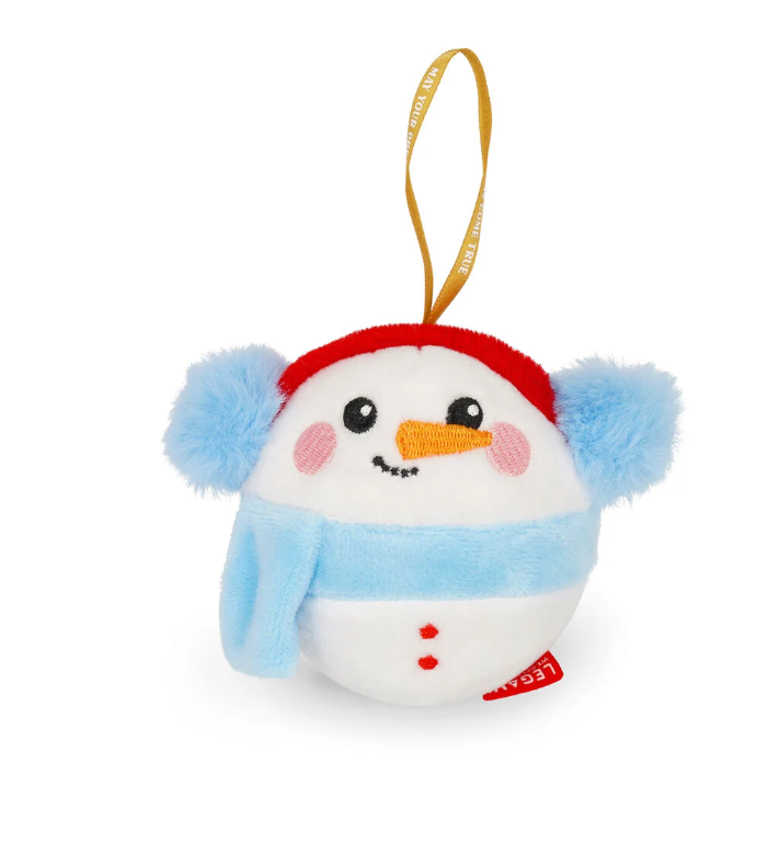 Legami Weihnachtsdekoration aus Plüsch - Snowman - Oh-Oh-Ohrnaments
