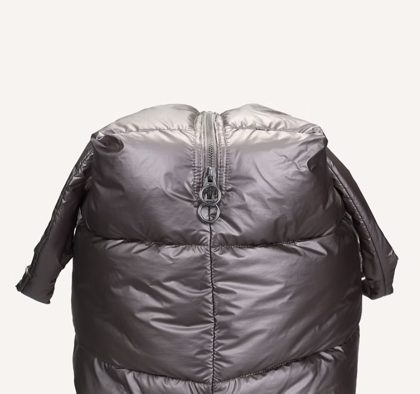 Tinne + Mia "Camil", Big Puffy Weekend Bag, Greige Gold