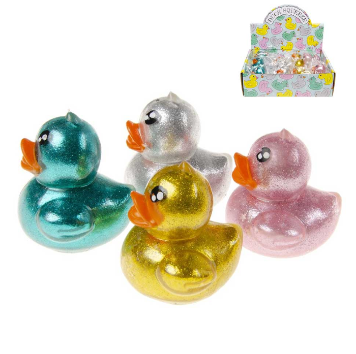 Squeeze Glitter Duck