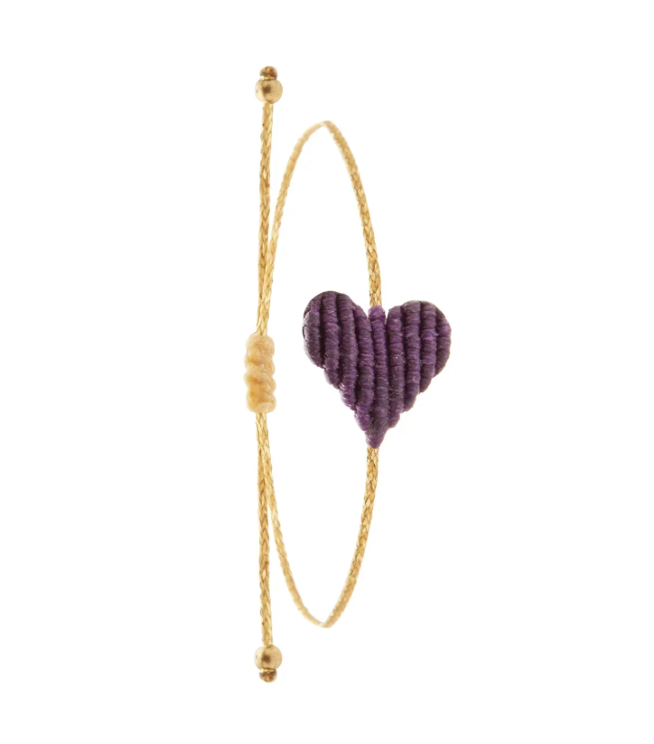 Irene Hussein - Love Bracelet, Purple, Medium