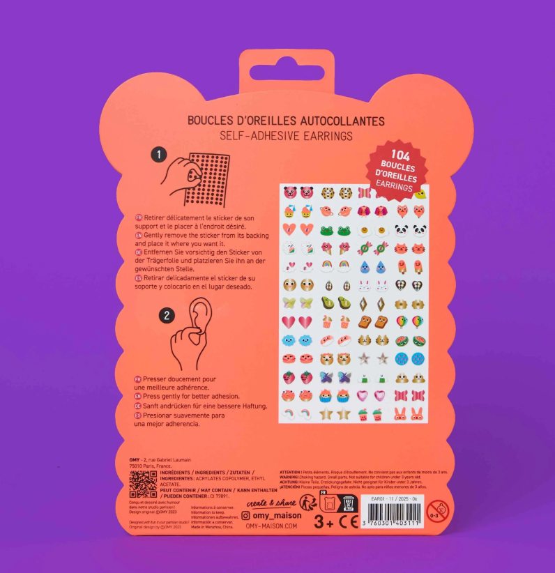 OMY Ohrsticker "Kawaii"