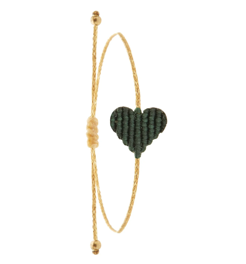 Irene Hussein - Love Bracelet, Dark Green, Medium