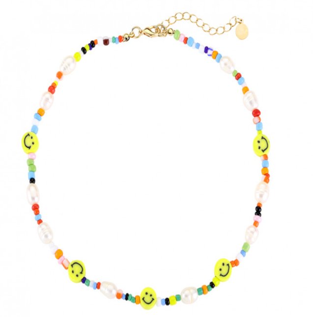 Perlenkette mit Smileys