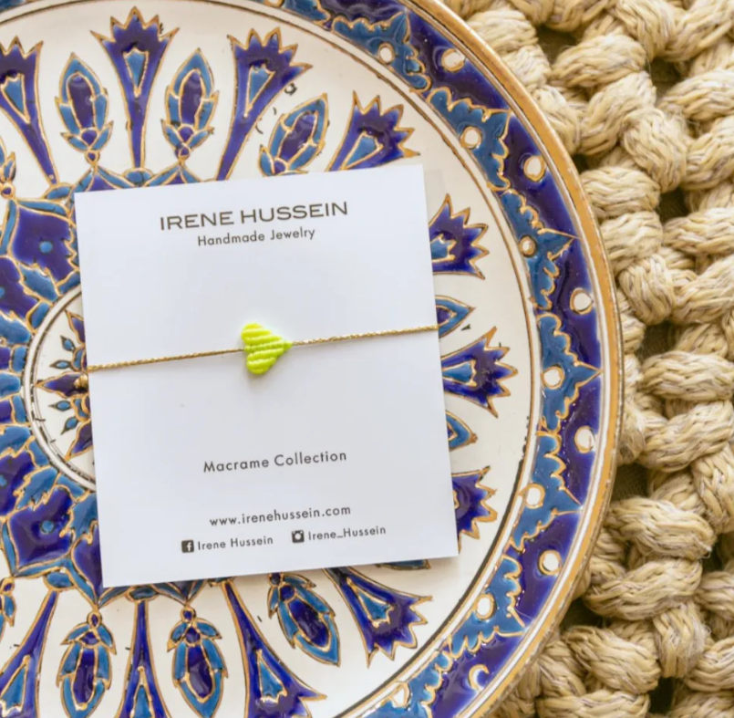 Irene Hussein - Love Bracelet, Fluo Yellow ,  small