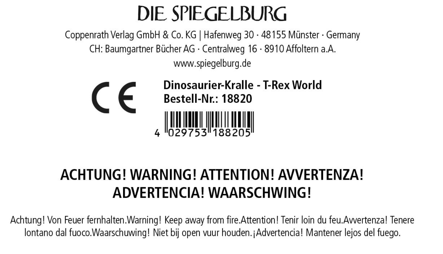 Dinosaurier-Kralle - T-Rex World