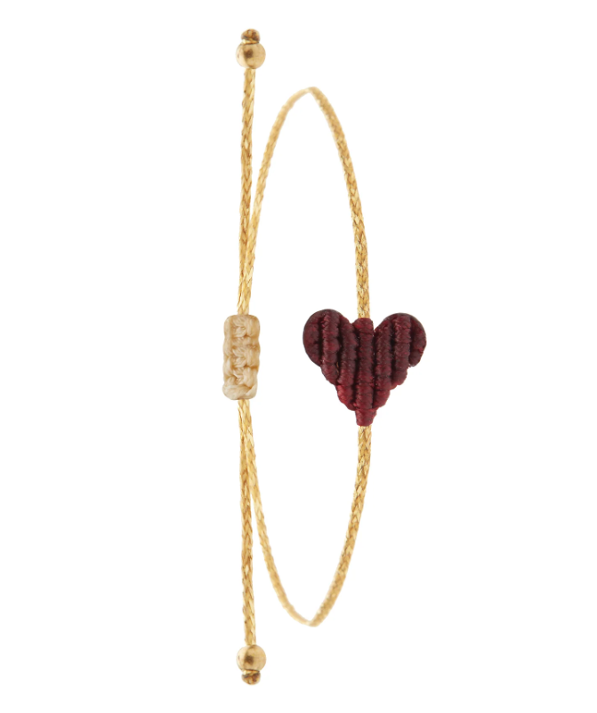 Irene Hussein - Love Bracelet, Bordeaux,  small