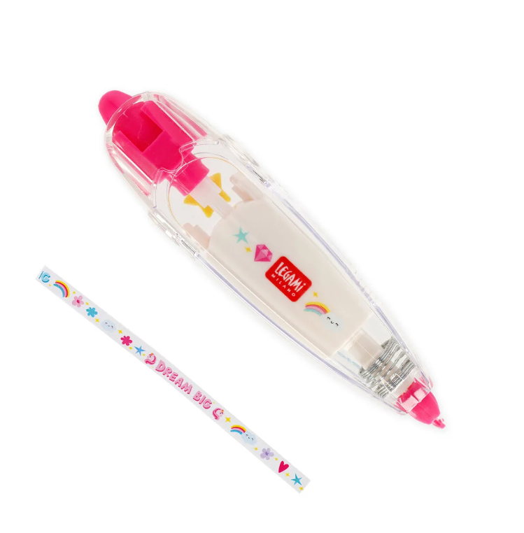 Legami Stift mit Dekoband - Deco Tape, "Unicorn"