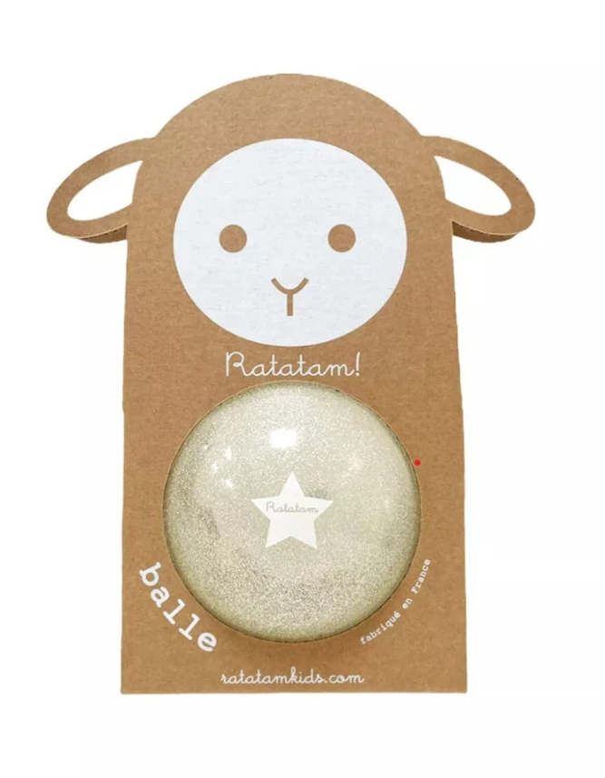 Ratatam Spielball "Schaf", Baby Sheep Ball, Silver 10 cm