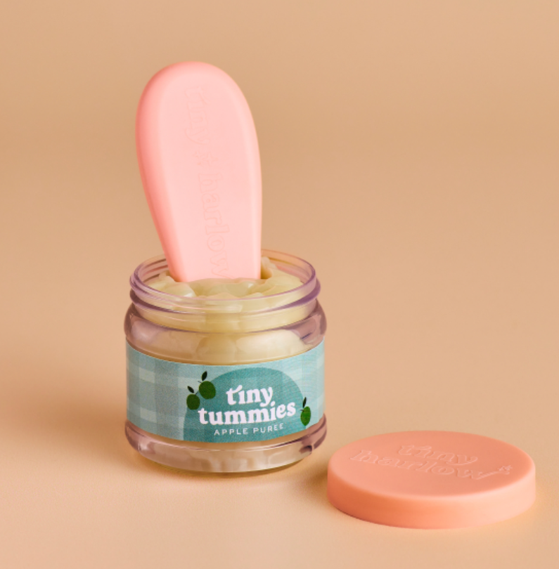 Tiny Harlow - Puppengläschen "Tiny Tummies Dolls Food Jar", Puppenzubehör Apfelmus