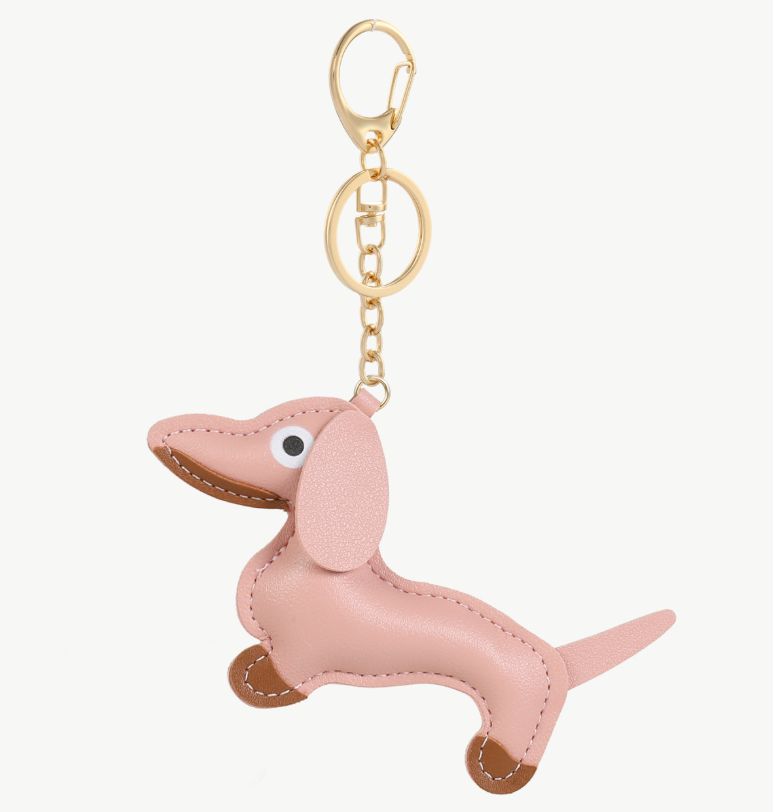 Schlüsselanhänger  "Welpe", rosa