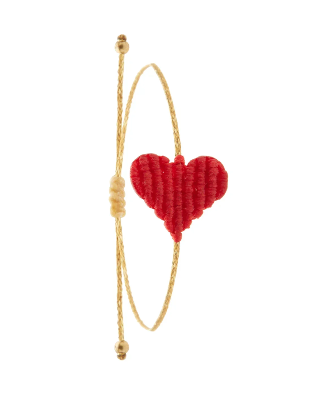 Irene Hussein - Love Bracelet, red, Medium