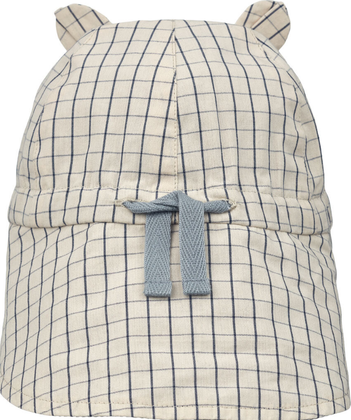 Liewood Sonnenhut "Gorm" , Wendbar, check navy/Sandy