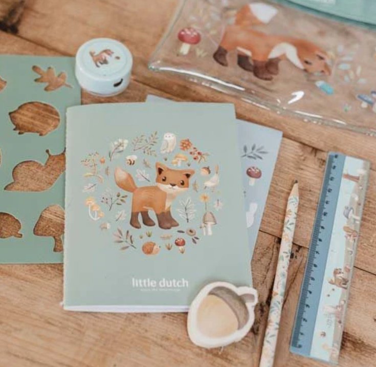 Little Dutch  Etui mit Inhalt, Schreibset, "Forest Friends"