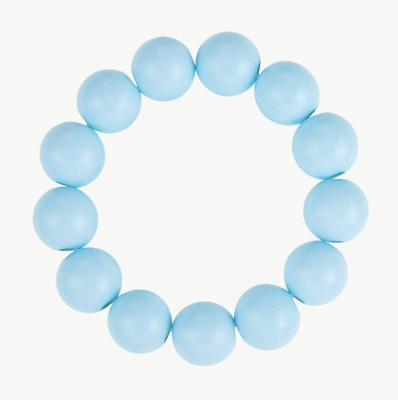 Elastisches Armband aus Holz, Blau