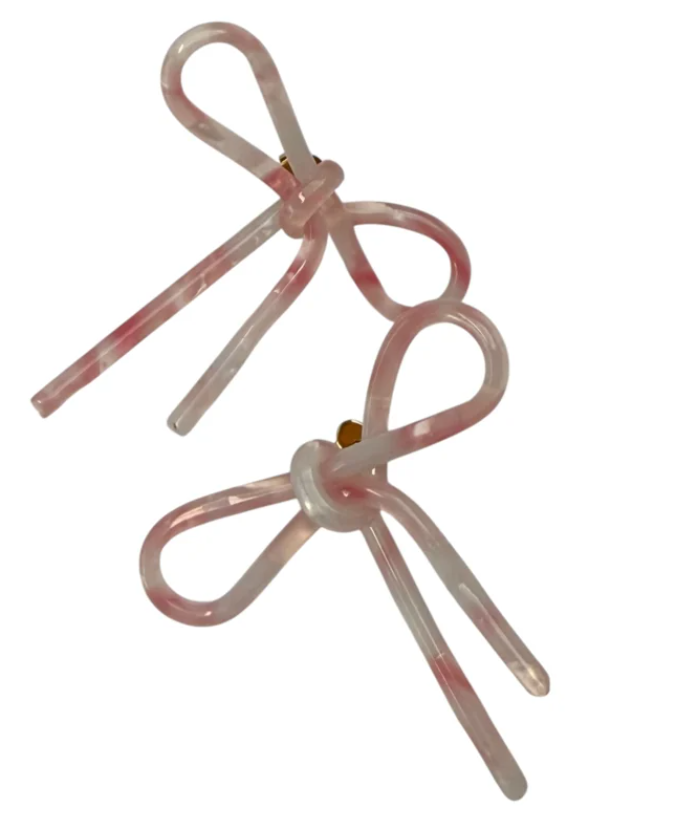 BYBJOR Ohrringe "Schleifen", Rosa